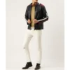 Black Retro Biker Leather Jacket