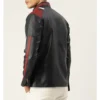 Black Retro Biker Leather Jacket