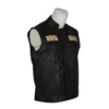 Black Mayhem Southern California Leather Biker Vest