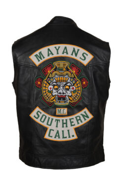 Black Mayhem Southern California Leather Biker Vest