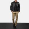 Men's Inferno Black Leather Jacket