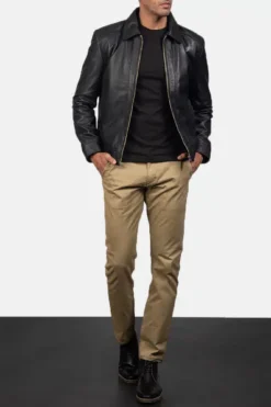 Men's Inferno Black Leather Jacket