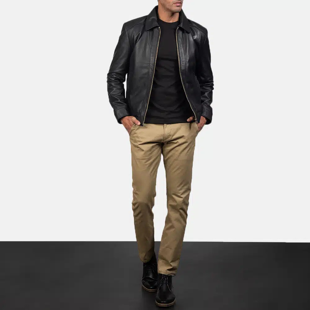 Men's Inferno Black Leather Jacket