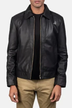 Men's Inferno Black Leather Jacket