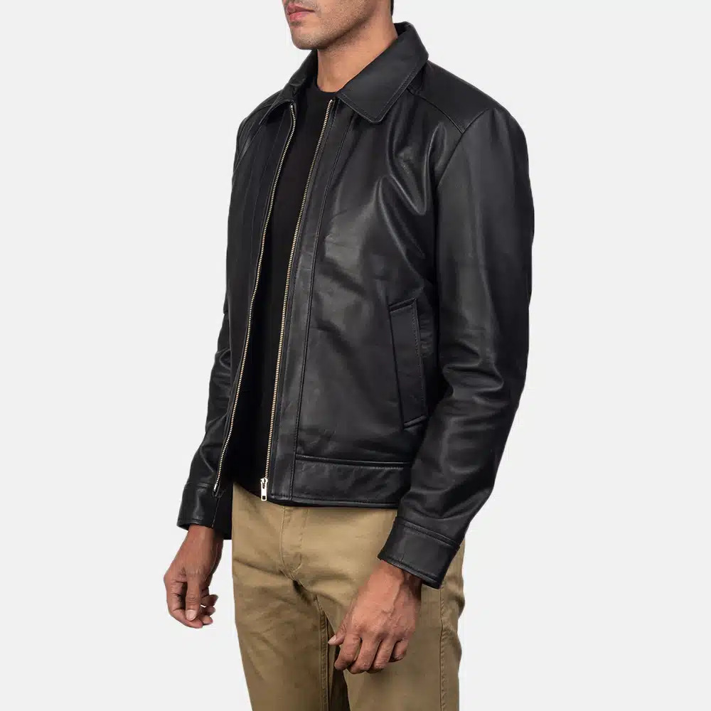 Men's Inferno Black Leather Jacket