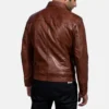 Men's Inferno Brown Leather Jacket 0007