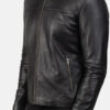 Men's Adornica Black Leather Biker Jacket