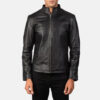 Men's Alex Black Leather Biker Jacket