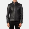 Men's Alex Black Leather Biker Jacket
