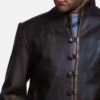 Men's Drakeshire Brown Leather Jacket