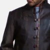 Men's Drakeshire Brown Leather Jacket