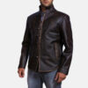 Men's Drakeshire Brown Leather Jacket