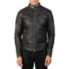 Men's Gatsby Black Leather Biker Jacket