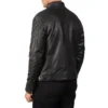 Men's Gatsby Black Leather Biker Jacket