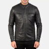 Men's Ionic Black Leather Jacket