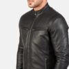 Men's Ionic Black Leather Jacket