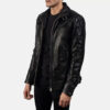 Legacy Black Leather Biker Jacket