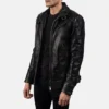 Legacy Black Leather Biker Jacket