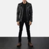 Legacy Black Leather Biker Jacket