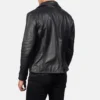 Men's Raiden Black Leather Biker Jacket