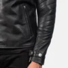 Men's Raiden Black Leather Biker Jacket