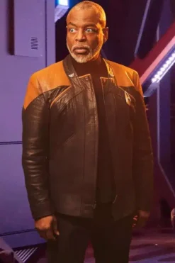 Star Trek Picard Season 3 Commodore Geordi La Forge Leather Jacket