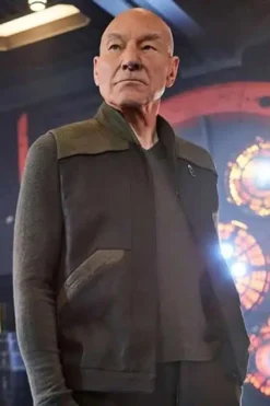 Star Trek Jean Luc Picard Season 1 Black Leather Vest