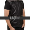 Star Trek Jean Luc Picard Season 1 Black Leather Vest