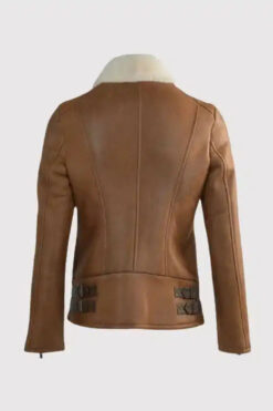 Mens B3 Aviator Brown Leather Jacket