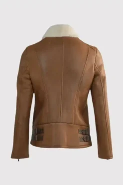 Mens B3 Aviator Brown Leather Jacket