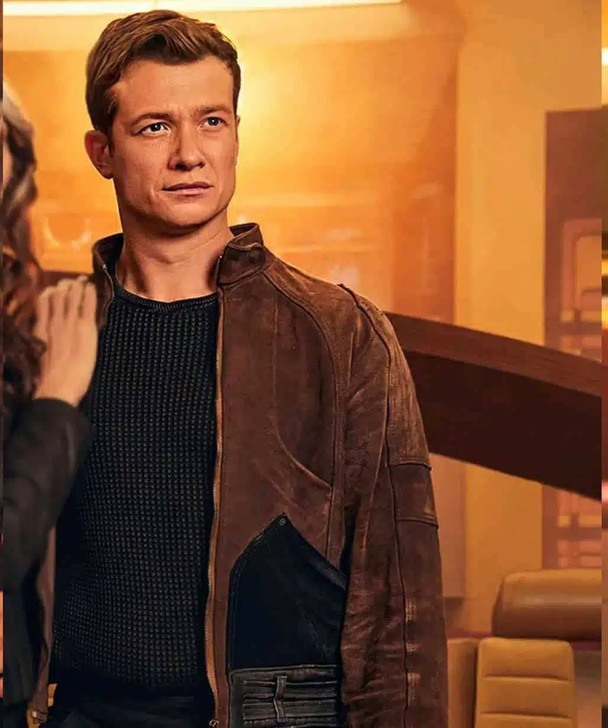 Star Trek Picard Jack Crusher Suede Leather Jacket