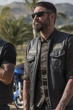 Angel Reyes Mayans MC Leather Vest