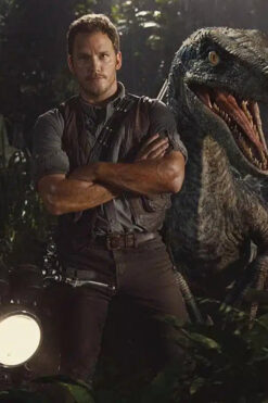 Chris Pratt Jurassic World Owen Grady Leather Vest