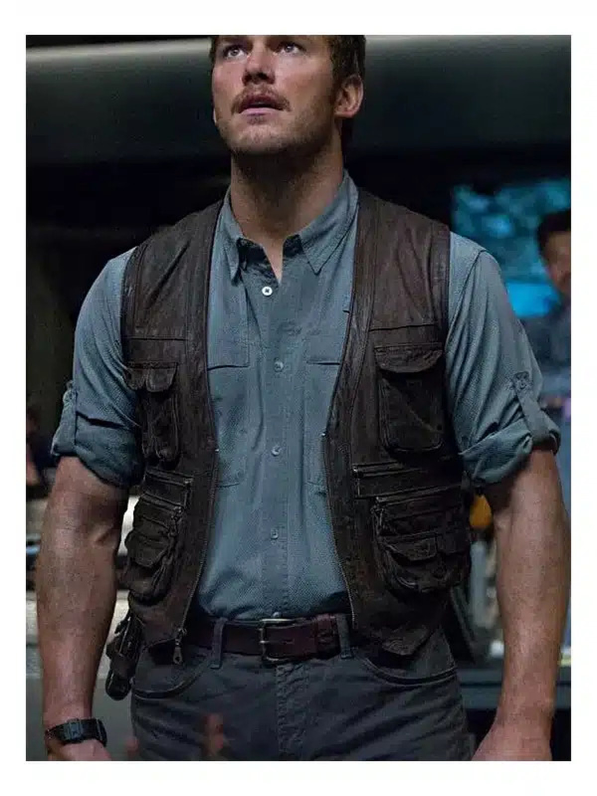 Chris Pratt Jurassic World Owen Grady Leather Vest