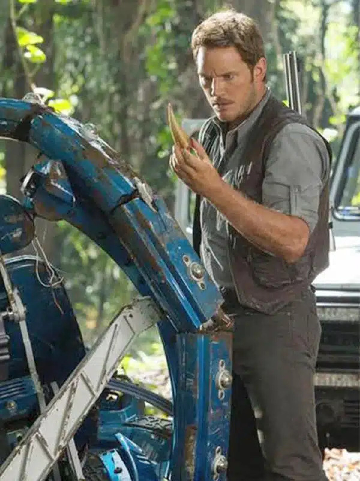 Chris Pratt Jurassic World Owen Grady Leather Vest