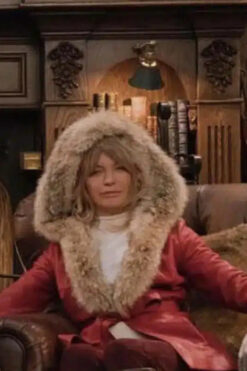 The Christmas Chronicles Goldie Hawn Shearling Coat