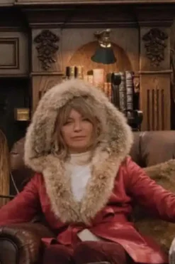 The Christmas Chronicles Goldie Hawn Shearling Coat