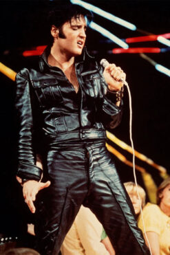 Elvis Presley Black Leather Jacket