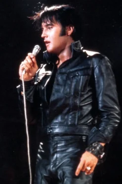 Elvis Presley Black Leather Jacket