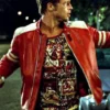 Fight Club Red Leather Jacket
