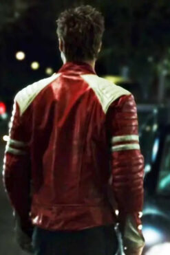 Fight Club Red Leather Jacket