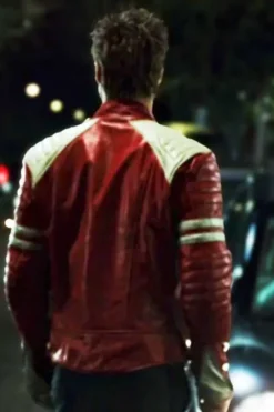 Fight Club Red Leather Jacket