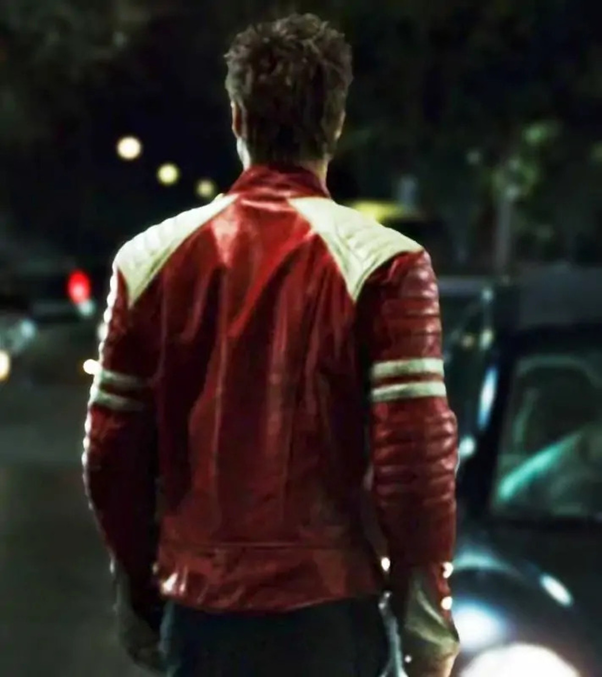 Fight Club Red Leather Jacket