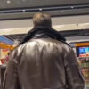 Top G Tristan Tate Brown Fur Collar Leather Coat
