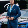 Top G Tristan Tate Navy Blue Suit for Men