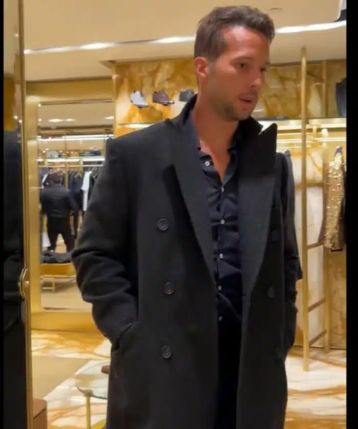 Tristan Tate Wool Trench Coat