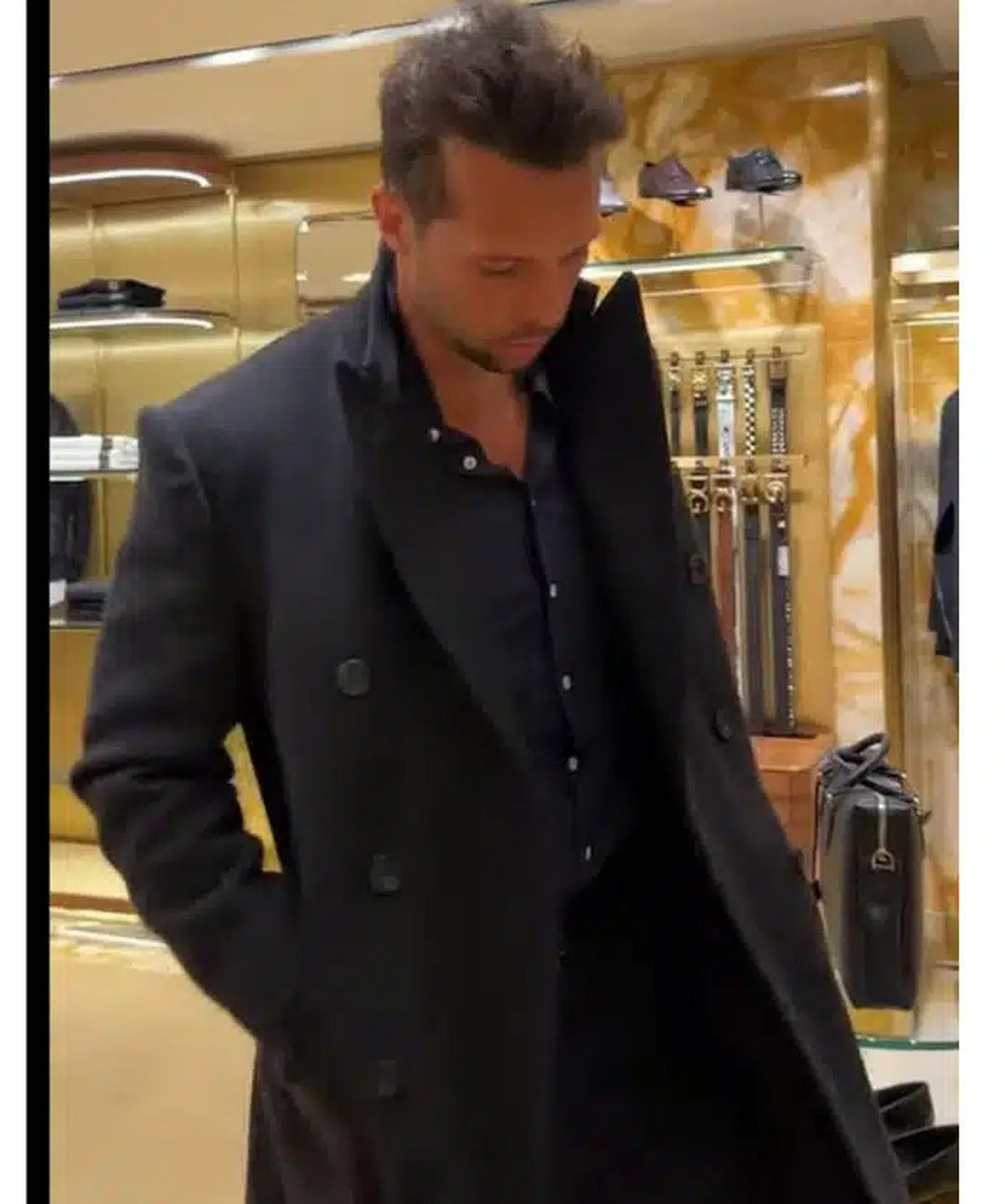 Tristan Tate Wool Trench Coat