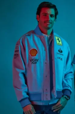 Ferrari Miami Grand Prix Formula One Blue Jacket