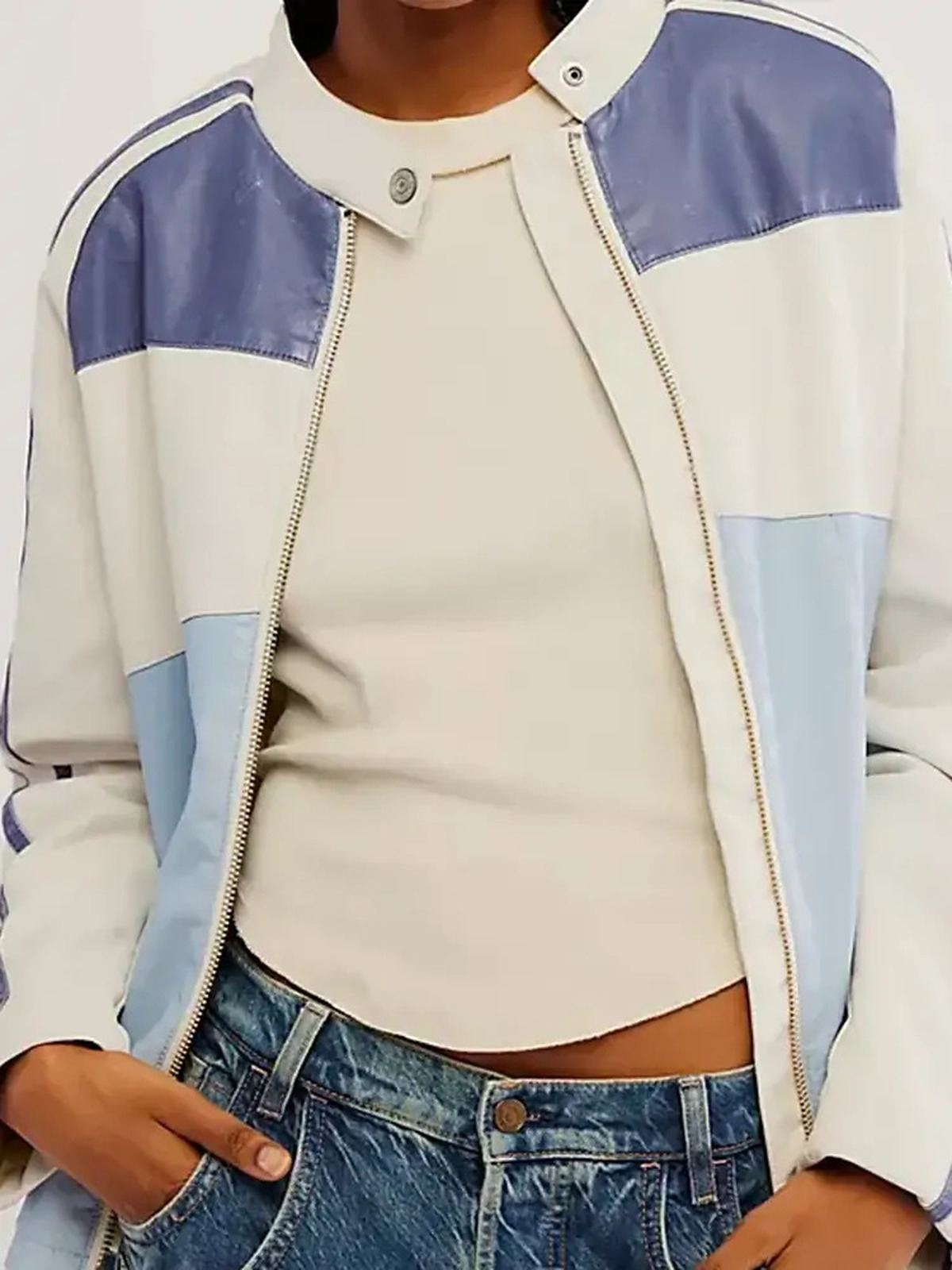 Renee Rapp Ryder Sport Vegan Leather Moto Jacket