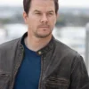 Rubbed Brown Mark Wahlberg Contraband Leather Jacket